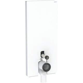 GE Monolith Plus Sanitärmodul f. SWC 114cm, Glas weiß /Aluminium