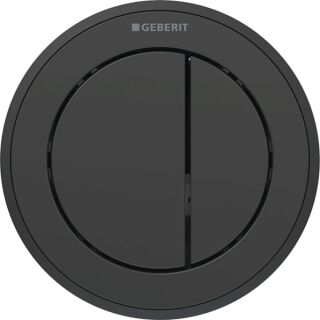 GE Typ10 Fernbetätigung, pneum., 2-M-Sp. Möbeldrücker, Round, schwarz/ swm