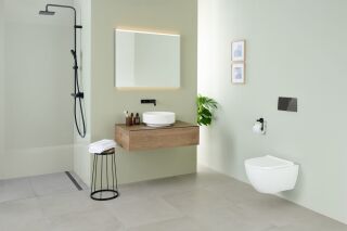 GE Option Plus Square LSP, direkte Bel. u. ind. Bel., 90x70x3,5cm, alu elox