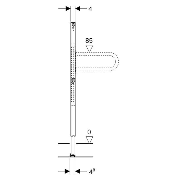 GE Duofix Element für Stütz-/Haltegriffe