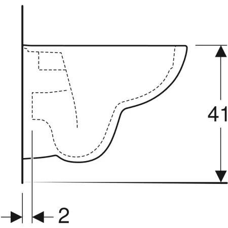 GE Renova Compact Wand-WC Tiefspüler GE Renova Compact Wand-WC Tiefspüler