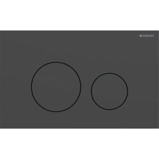 GE Sigma 40 BetPl., für 2-Mengen-Spülung Round, schwarzmatt/Etc
