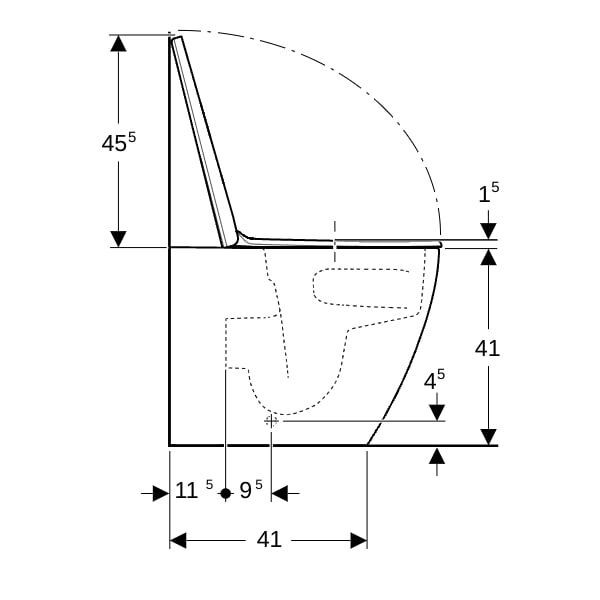 GE iCon Set SWC, Tiefsp., wandbündig geschl.,TurboFlush, WC-Sitz T:56cm, weiß