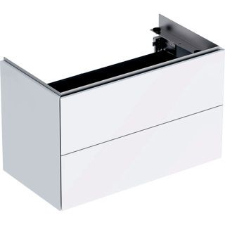 GE ONE Unterschrank für Waschtisch m. 2 Schubladen, 74,4x46,5x39,6cm, weiß