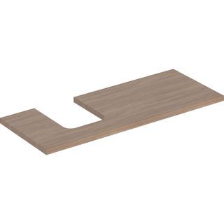 GE ONE WT-Pl. Aus li für AWT Schalenform 120x3x47cm, Eiche