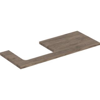 GE ONE WT-Platte, Ausschnitt li, für AWT 120x3x47cm, Nussbaum hickory