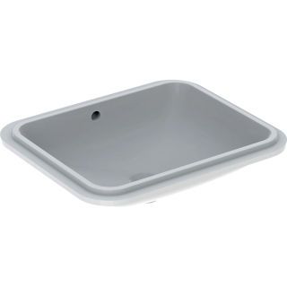GE VariForm Unterbau-WT, rechteckig 58x49cm, o. Hl, m. Ül., glasiert/weiß