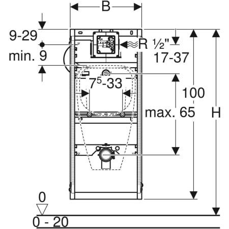 GE GIS Element für Urinal