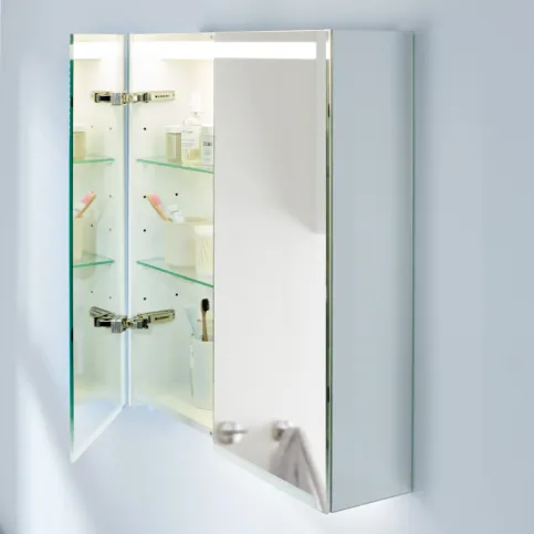 Geberit Option Spiegelschrank mit versetzbaren Glaseinlegeböden
