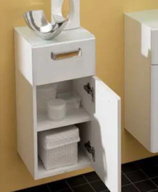 Seitenschrank mit Glas-Abdeckung