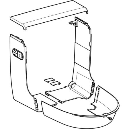 GE AquaClean Designplatte/Designabdeckung für WC-Komplettanlage