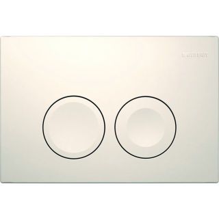 GE Delta25 BetPl., für 2-Mengen-Spülung Round, weiß