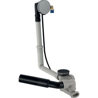 GE Badewannenablauf, d52 mit Drehbet. und Zulauf, Fertigbauset, DN40/50, chrg