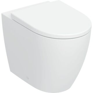 GE iCon Set SWC, Tiefsp., wandbündig geschl.,TurboFlush, WC-Sitz T:56cm, weiß