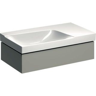GE Xeno2 Unterschrank f. WT m. Ablg. re m. 1 Schubl., 88x22x46,2cm, greige