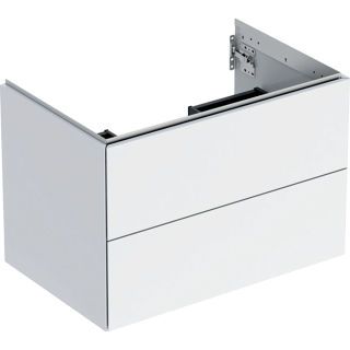 GE ONE Unterschrank für WT/-Platte 2 Schubl., 74x50,4x47cm, weiß hgl.