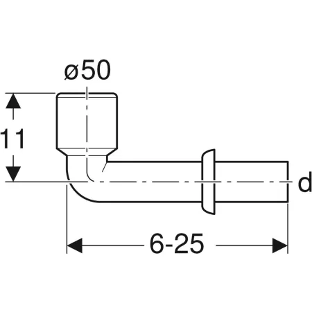 GE Ablauf-Anschlussbogen