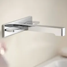 Geberit ONE Waschtischarmatur glanzverchromt in eckigem Design