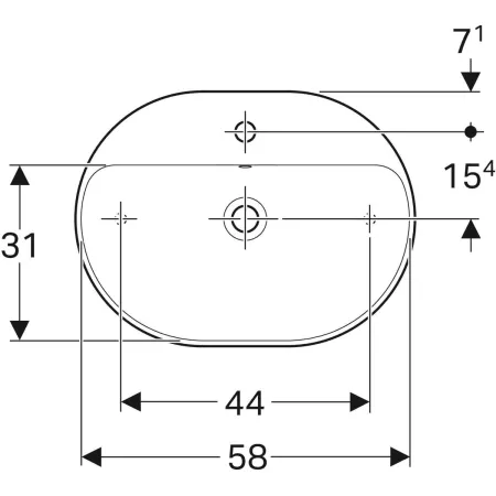 GE VariForm Aufsatzwaschtisch