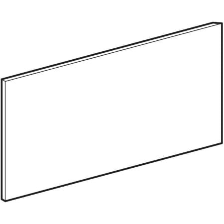 GE Bambini Dekorblende, Seite höheres Becken, weiß