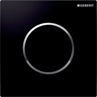 GE Typ 10 UR-Strg. mit pneum. Sp-Ausl. Round, schwarz / hochglanz verchromt