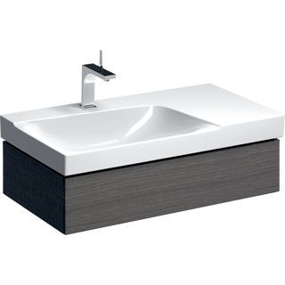 GE Xeno2 Unterschrank f. WT m. Ablg. re m .1 Schubl., 88x22x46,2cm, sculturagrau