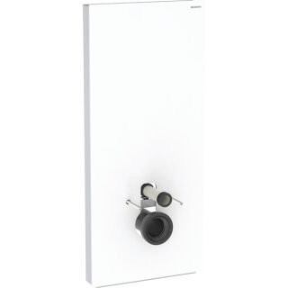 GE Monolith Plus Sanitärmodul f. WWC 114cm, Glas weiß /Aluminium