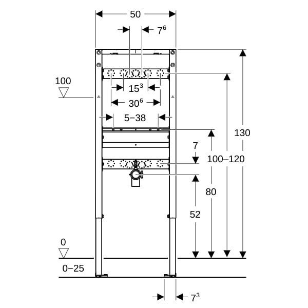 GE Duofix Element für Waschtisch