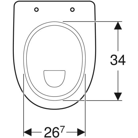 GE Renova Comfort Stand-WC Flachspüler erhöht, Abgang horizontal, weiß