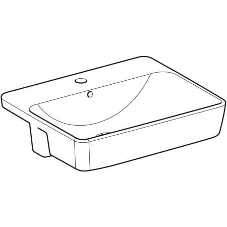 GE VariForm Halbeinbauwaschtisch