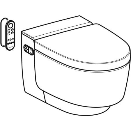 GE Geberit AquaClean Mera Classic WC-Komplettanlage UP WWC weiß-alpin