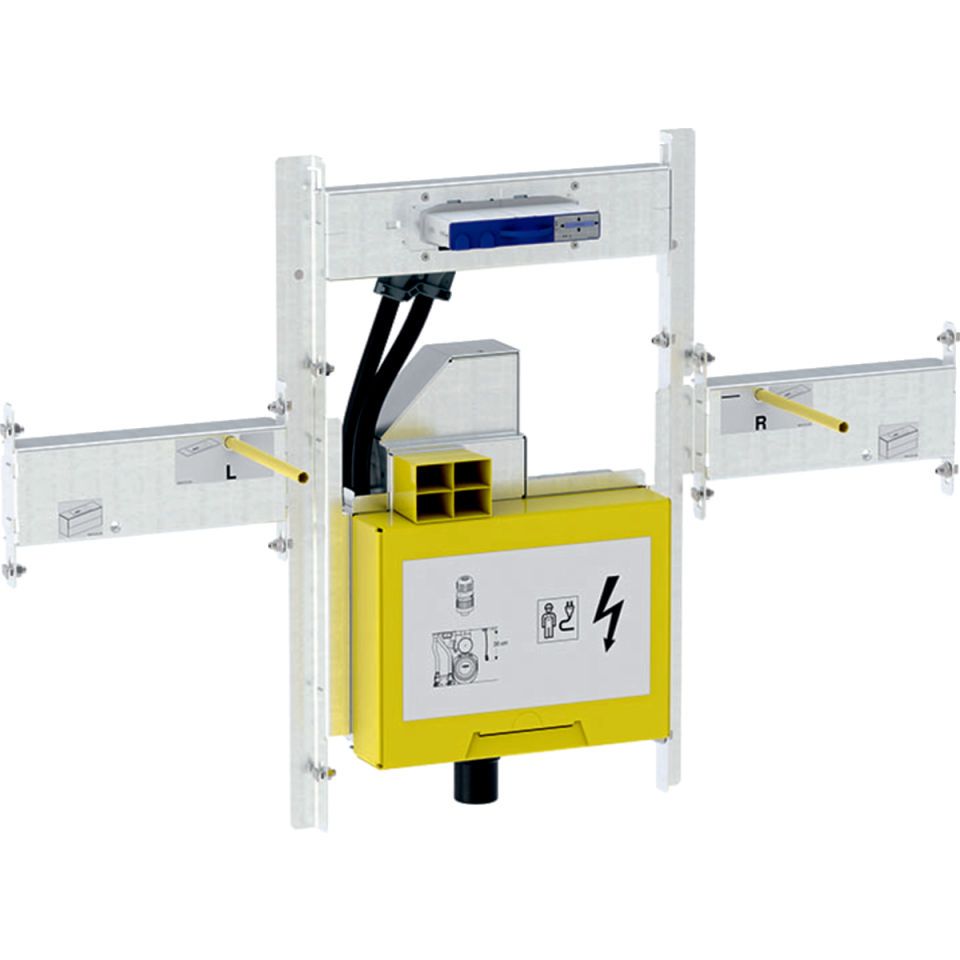 GE GIS Set Geberit ONE Waschtisch für ONE Wandarmatur, mit UP-Drehsiphon B120