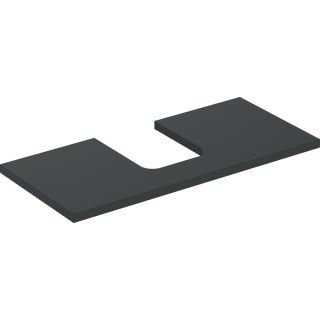 GE ONE WT-Pl. Aus mi. f. AWT Schalenform 105x3x47cm, lava matt