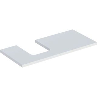 GE ONE WT-Pl. Aus li für AWT Schalenform 105x3x47cm, weiß matt