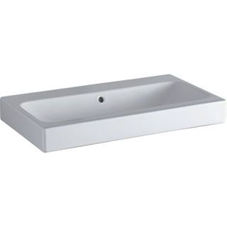 GE iCon Waschtisch, 75x48,5cm o. Hl., m. Ül., weiß