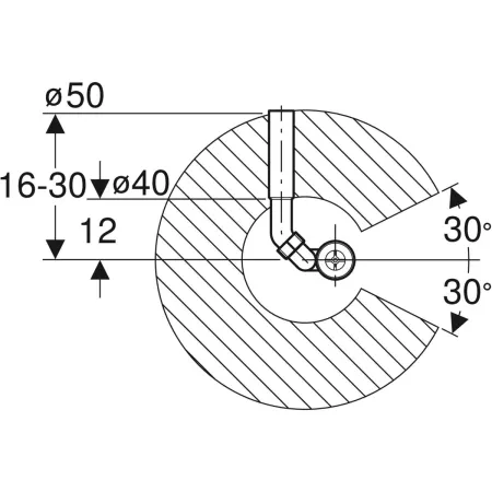 GE Duschwannenablauf d40/50