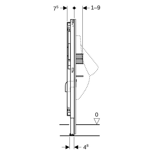 GE Duofix Element Urinal