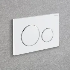 Die eleganten Tasten und das moderne Finish der Betätigungsplatten der Betätigungsplatten Sigma20 setzen Akzente.