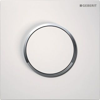 GE Typ 10 UR-Strg. mit pneum. Sp-Ausl. Round, weiß / hochglanz verchromt