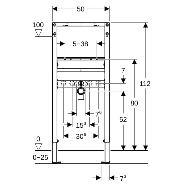 GE Duofix Element für Waschtisch