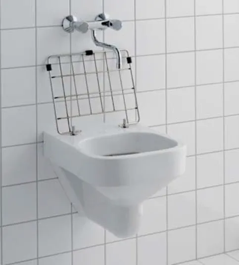 Geberit Publica Ausguss mit Edelstahl-Klapprost
