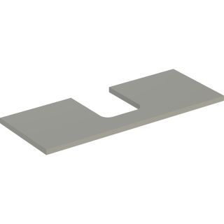 GE ONE WT-Pl. Aus mi. f. AWT Schalenform 120x3x47cm, greige matt