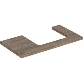 GE ONE WT-Platte, Ausschnitt re, für AWT 90x3x47cm, Nussbaum hickory