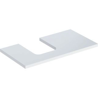 GE ONE WT-Pl. Aus li für AWT Schalenform 90x3x47cm, weiß hgl.