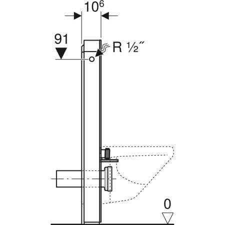 GE Monolith Plus Sanitärmodul für Wand-WC