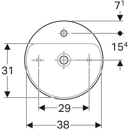 GE VariForm Aufsatzwaschtisch