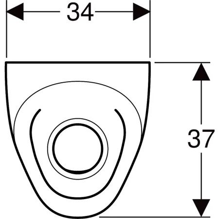 GE Urinal Selva, wasserlos