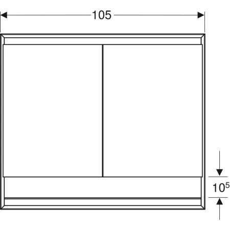GE ONE Spiegelschrank mit ComfortLight