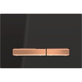 GE Sigma50 BetPl., für 2-Mengen-Spülung Square, Metallfarbe rotgold, schwarz