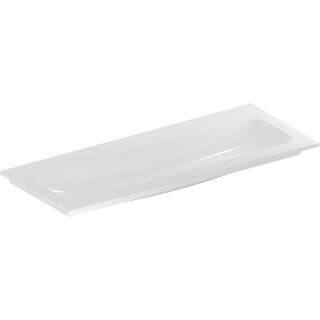 GE iCon Möbelwaschtisch 120x48cm ohne Hahnlöcher, o. Überlauf, weiß